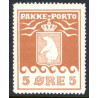 Grønland/Greenland 1915 5 Øre. Brun. AFA nr.6 postfrisk stemplet