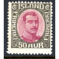 Island. 1920. Chr. X. AFA nr. 95 **  postfrisk st. stemplet FDC