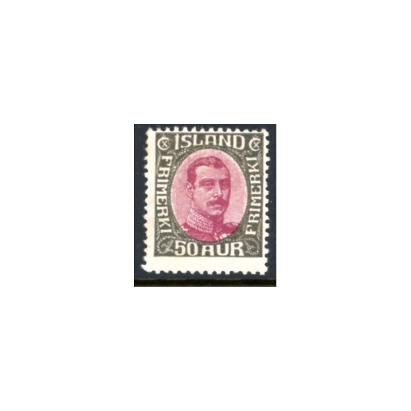 Island. 1920. Chr. X. AFA nr. 95 **  postfrisk st. stemplet FDC