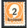 Island. 1926. Provisorier 2 kr/25 Aur. AFA nr. 120  **   postfrisk st. stemplet FDC