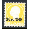 Island. 1925. Provisorier 10/1 kr. AFA nr. 111  **   postfrisk st. stemplet FDC