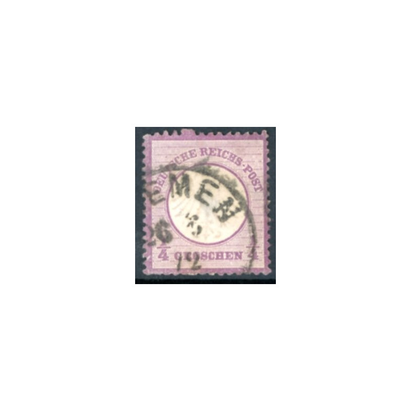 Rige. 1872. Ørn med lille brystskjold, AFA nr. 1 *    **/(o)