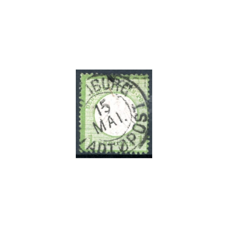 Rige. 1872. Ørn med lille brystskjold, AFA nr. 2 *    **/(o)