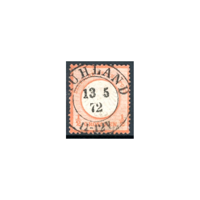Rige. 1872. Ørn med lille brystskjold, AFA nr. 3 *    **/(o)