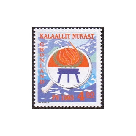 1993. 4,00 Kr. FN For Folkeslag. AFA nr. 231 postfrisk stemplet