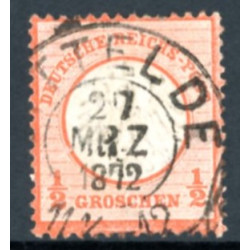 Rige. 1872. Farveændringer. AFA nr 14 (o)
