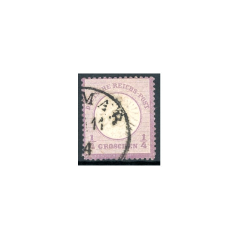 Rige. 1872. Ørn med stort brystskjold, AFA nr. 16 *    **/(o)