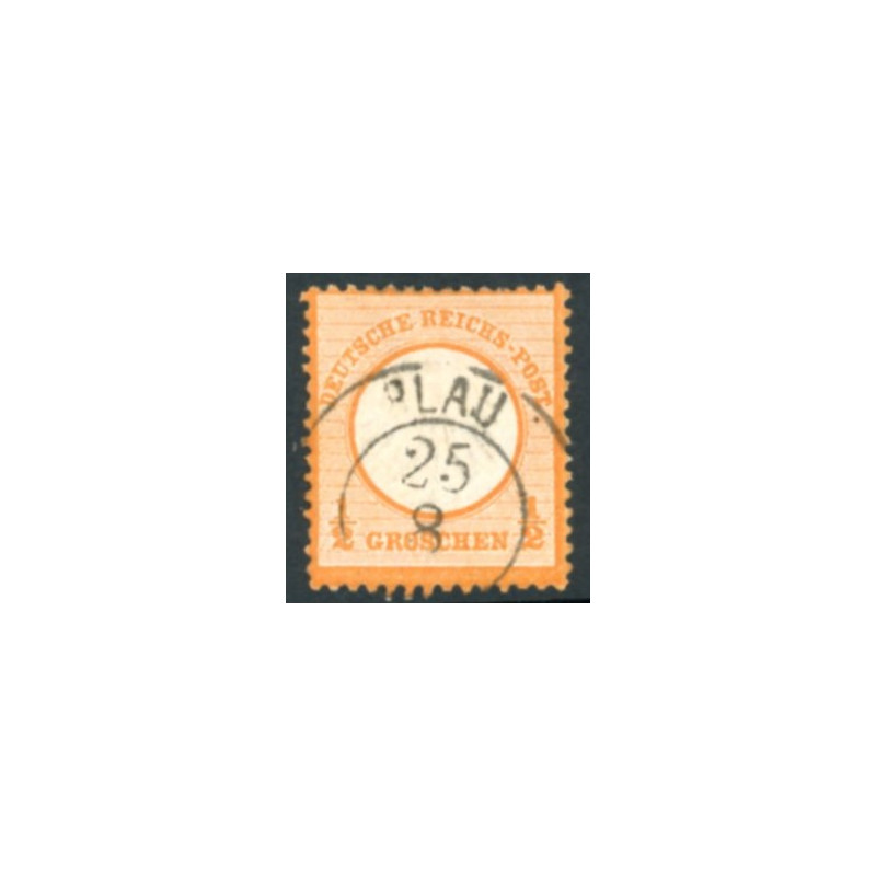 Rige. 1872. Ørn med stort brystskjold, AFA nr. 18 *    **/(o)