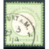 Rige. 1872. Ørn med stort brystskjold, AFA nr. 23 23a *    **/(o)
