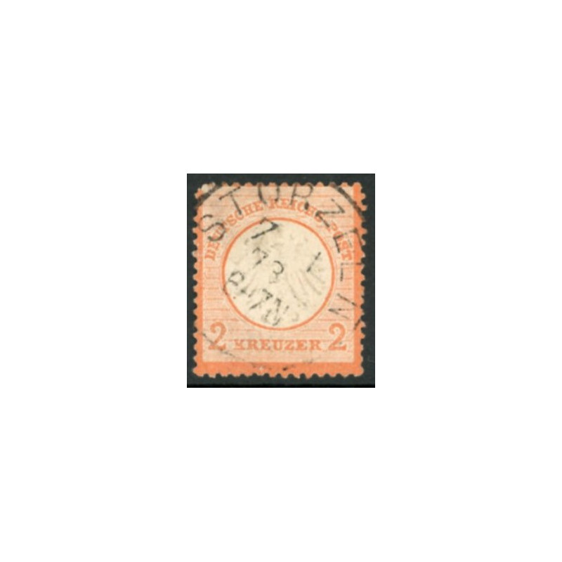Rige. 1872. Ørn med stort brystskjold, AFA nr. 24 *    **/(o)