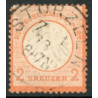 Rige. 1872. Ørn med stort brystskjold, AFA nr. 24 *    **/(o)