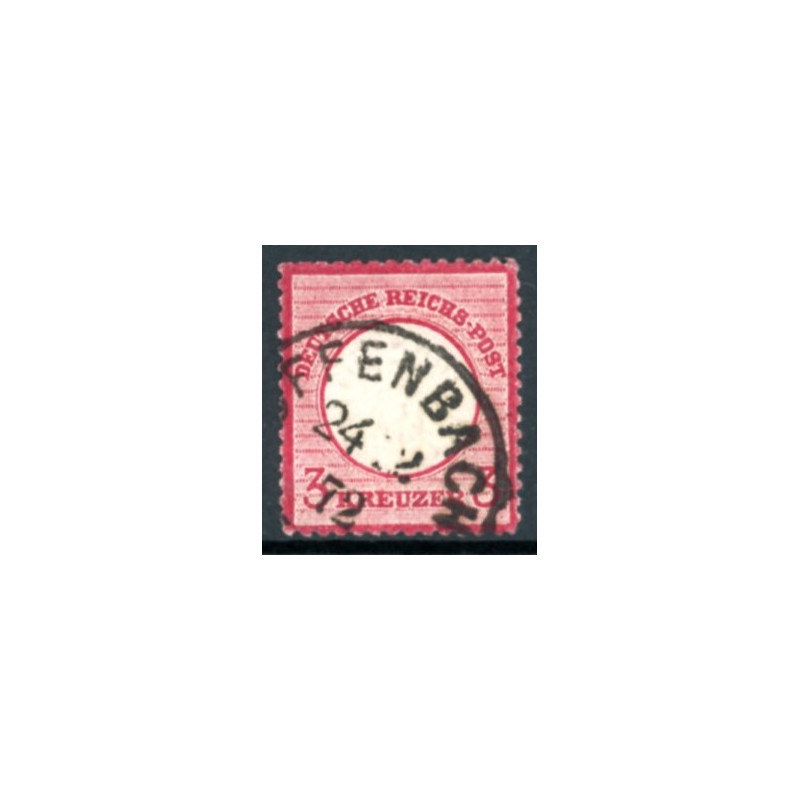 Rige. 1872. Ørn med stort brystskjold, AFA nr. 25 *    **/(o)