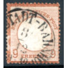 Rige. 1872. Ørn med stort brystskjold, AFA nr. 27 *    **/(o)