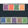 Rige. 1922. Posthorntype. Vm II (med a'er). AFA nr. 227-35 ** (11)    st. used reich