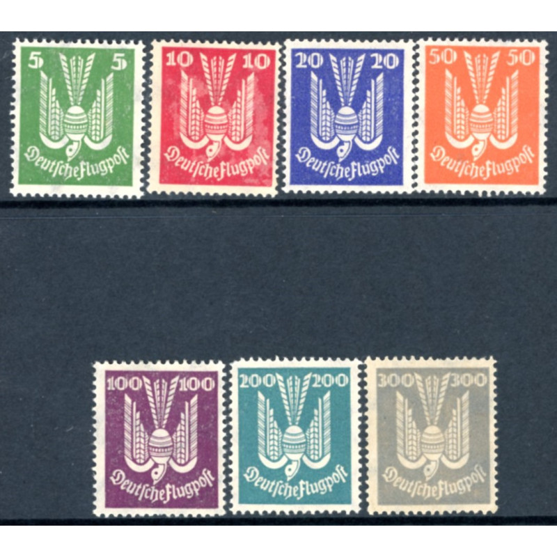 Rige. 1924. Luftpost (uden a'er). AFA nr. 344-50 **    st. used reich