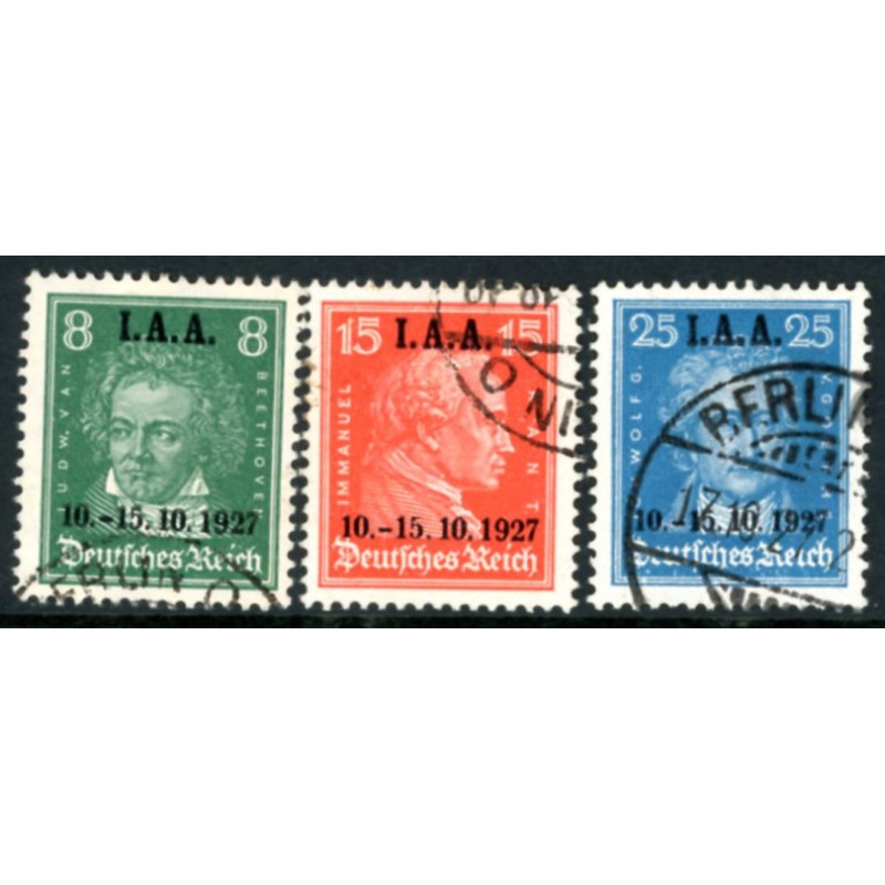 Rige. 1927. I.A.A overtryk. AFA nr. 405-07 **   stemplet