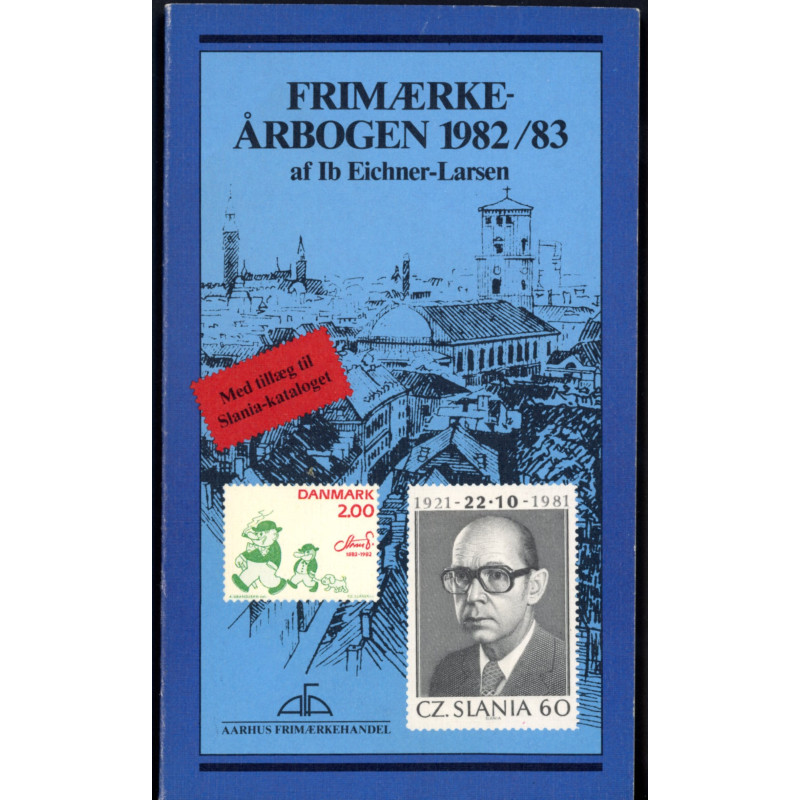 Frimærke-Årbogen 1981/82 af Ib Eisner (Aarhus Frimærkehandel, 160 sider, brugt men som ny)