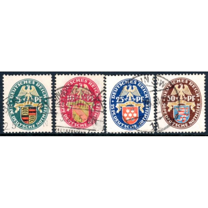 Rige. 1926. Nødhjælp. AFA nr. 397-400 **   stemplet