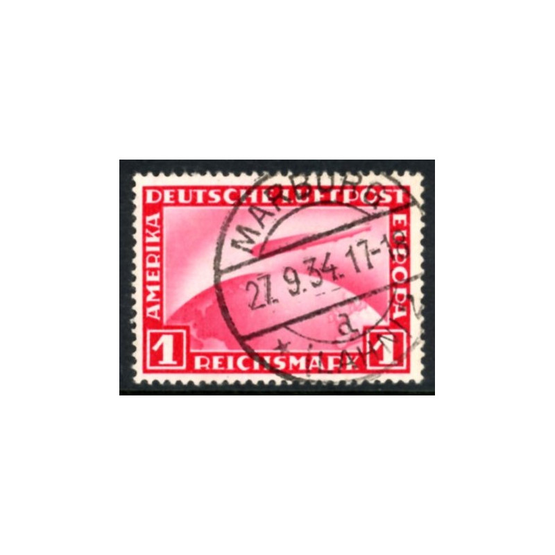 Rige. 1928-31. Zeppelin luftpost. AFA nr. 421 **  stemplet
