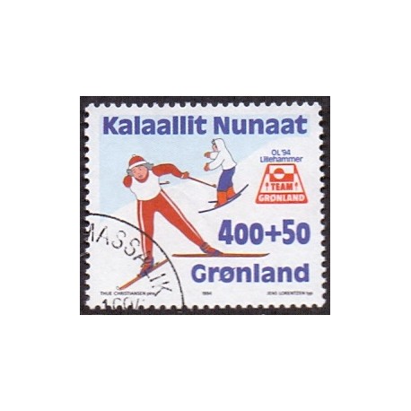 1994. 4,00+ 50 Øre. Team Grønland. AFA nr. 245 postfrisk stemplet