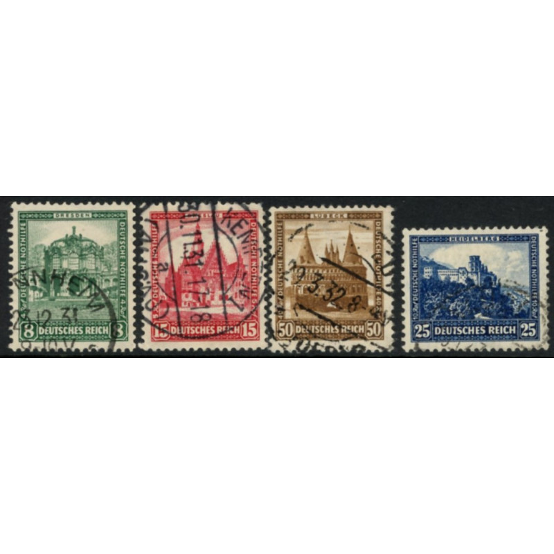 Rige. 1931. Nødhjælp. AFA nr. 454-57 **  stemplet (o)