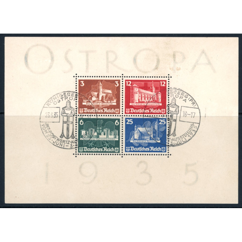 Rige. 1935. Ostropa, miniark. AFA nr. 571-74 **    stemplet (o)