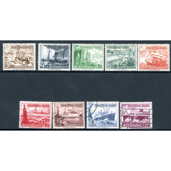 Rige. 1937. Nødhjælp. AFA nr. 646-54 **   stemplet (o)