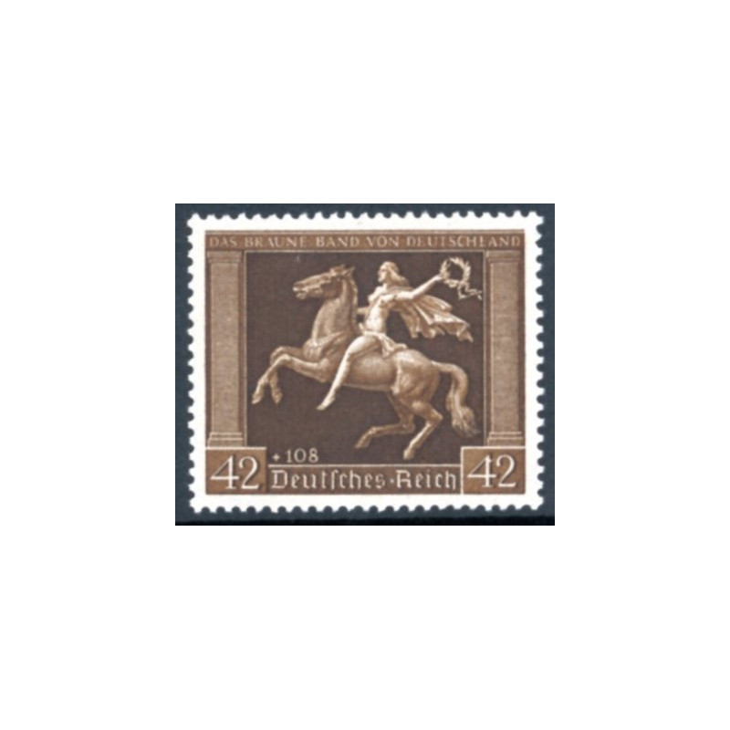 Rige. 1938. Brune bånd. AFA nr. 666 **  stemplet (o)