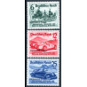 Rige. 1939. Automobiludstilling Nürburgring-Rennen. AFA nr. 690-92 **    stemplet (o)