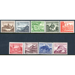 Rige. 1939. Nødhjælp. AFA nr. 725-33 **   stemplet (o)