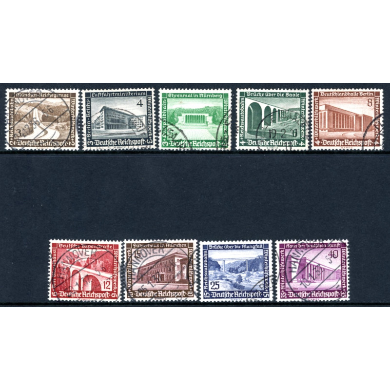 Rige. 1936. Nødhjælp. AFA nr. 629-37 **  stemplet (o)
