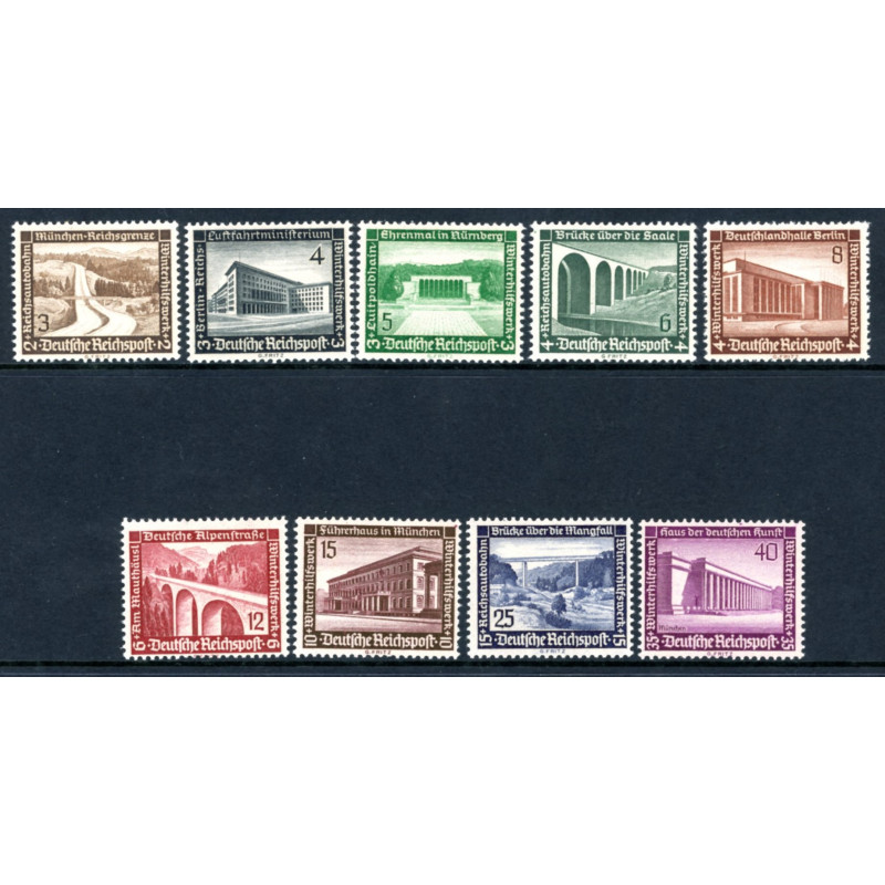 Rige. 1936. Nødhjælp. AFA nr. 629-37 **  stemplet (o)