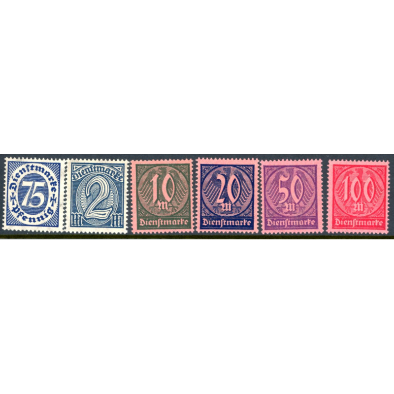 Rige. Tjenste. 1921. AFA nr. 64-67 **      (o)