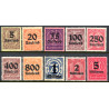 Rige. Tjenste. 1923. AFA nr. 88-98 **    (o)