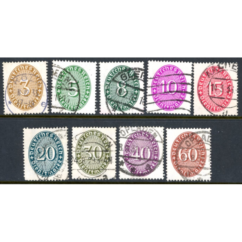Rige. Tjenste. 1927-28. AFA nr. 114-22 **   (o)