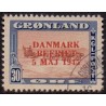 1945. Danmark Befriet ÆNDREDE FARVER, 30 Øre. AFA nr, 22a stemplet