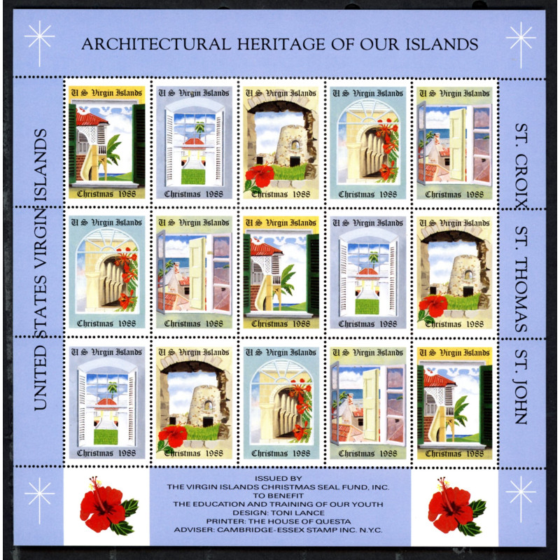 US Virgin Islands 1987 i ark, postfrisk