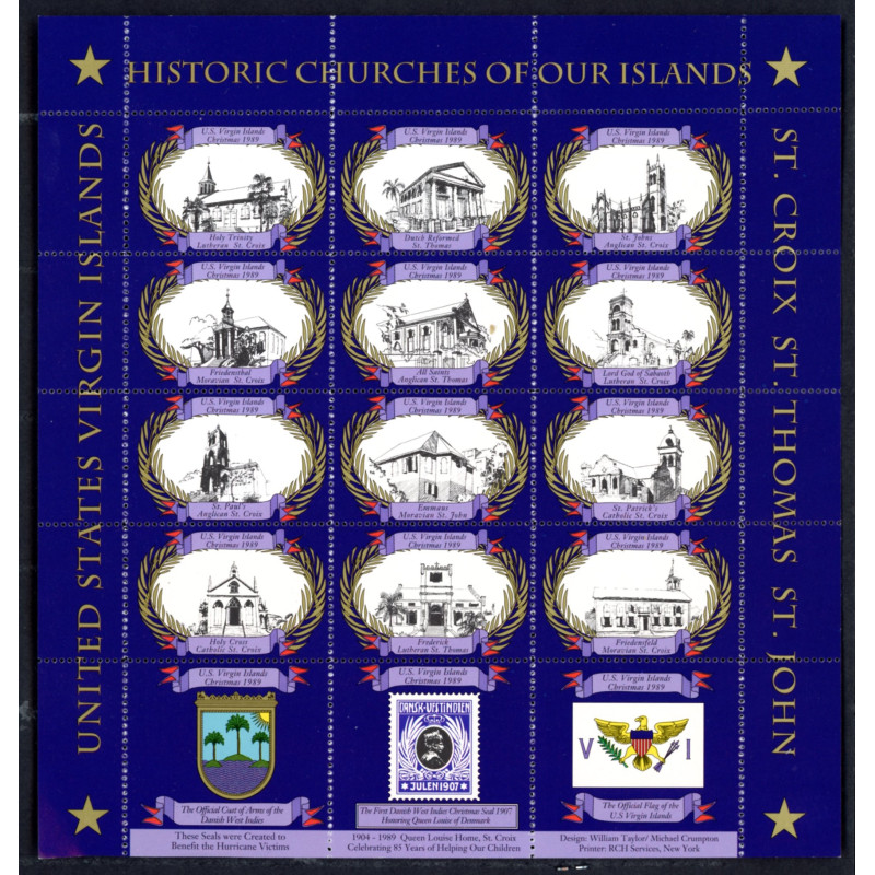 US Virgin Islands 1989 i ark, **