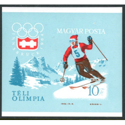 Ungarn. 1964. Vinter Olympiaden UTAKKET. Miniark. AFA nr. 1960U ** (o)  **