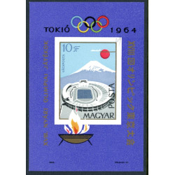 Ungarn. 1964. Olympiaden i Tokyo. Miniark. Utakket AFA nr. 2019U (o)  **