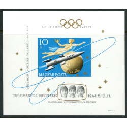Ungarn. 1964. Rumskibet Voschod UTAKKET. Miniark. AFA nr. 2022U ** (o)  **
