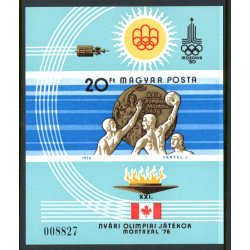 Ungarn. 1976. Medaljetager, UTAKKET miniark, AFA nr 3088U **               (o)