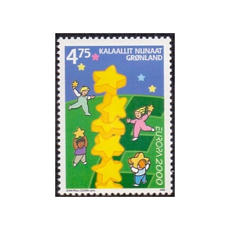 2000. 4,75 Kr. Europamærke / CEPT. AFA nr. 358 postfrisk stemplet