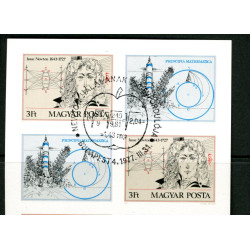 Ungarn. 1981. Issac Newton, UTAKKET 8-blok AFA nr 3110-11U **       (o)