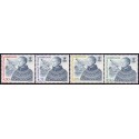 2000. 4,50-10,00 Kr. Ny Dagligserie. AFA nr. 359-62 postfrisk  stemplet