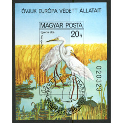 Ungarn/Hungary 1980. Fugle miniark, UTAKKET AFA nr 3356U **