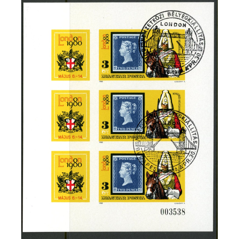 Ungarn.1976. INTERPHIL-frimærkeudstillingen. UTAKKET. AFA nr 3038U **