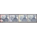 2000. 4,50-10,00 Kr. Ny Dagligserie. AFA nr. 359-62 postfrisk  stemplet