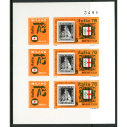 Ungarn. 1976. ITALIA, UTAKKET miniark, AFA nr 3066U **               (o)