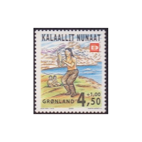 2000. 4,50+1,00 Kr. HAFNIA 01. AFA nr. 365 postfrisk stemplet